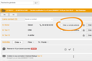 Liez votre Extranet ou votre plateforme e-business à votre CRM !